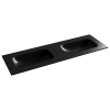 Раковина из сантехнического фарфора Ceramica Nova GRACE CN7022MBwx 140х50 накладная цвет черный